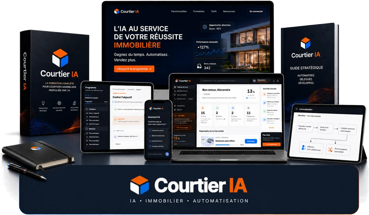 L'arsenal Courtier IA : kits de formation, outils, systèmes IA et prompts